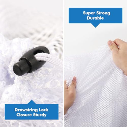 3 Pack XXL Mesh Laundry Bags for Delicates, Extra Large Laundry Wash Bags for Clothes,Bed Linen,Toys with Drawstring Closure Sturdy(3 XXLarge 28 x 26 Inches)