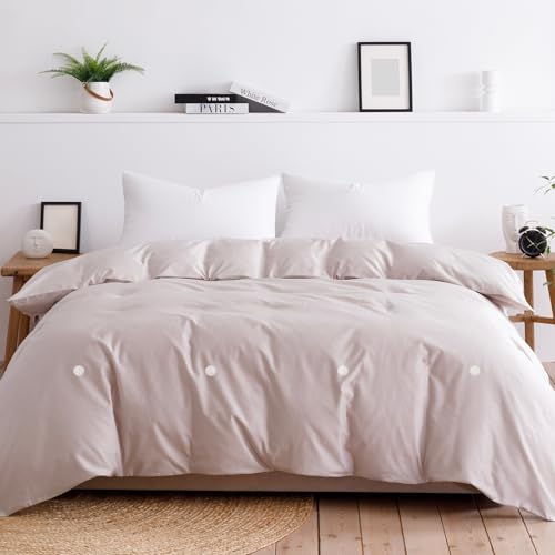 uxcell 20 Pcs Duvet Cover Pins to Hold Comforter Inside, Duvet Clips with Soft Fabric Material for Quilt Cushions Curtains, White (Mushroom)