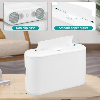 Multifold Paper Towel Dispenser Countertop, White | Commercial Hand Towel and Napkin Holder, Non-Slip ABS Base, Fits Trifold, C-Fold and Z-Fold Towels