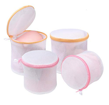 BAGAIL Laundry Bags Mesh Wash Bag for Intimates Lingerie and Delicates,4Pcs(Bra Wash Bag,6×6inch+7×7inch)