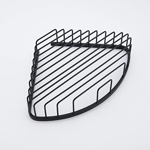 Bathroom Shower Caddy Corner Shelf, Corner-Hollow Design, Ultra Sturdy Rust-Proof Stainless Steel Shelf Organizer Shampoo Holder, Wall Mounted Storage Rack for Bathroom, Matte Black
