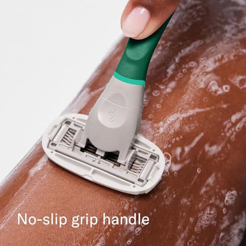 Flamingo Complete Shave Set for Women- Razor Handle, Blade Refill, Mini Smoothing Shave Scrub, Mini Nourishing Shaving Oil, Mini Soothing Shave Serum, and Shower Holder