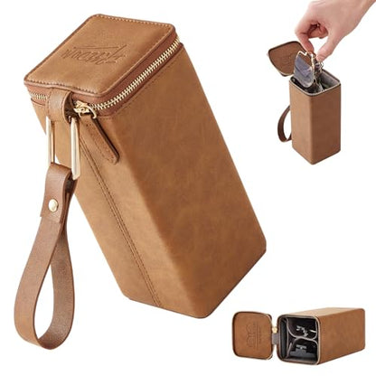 Sunglasses Travel Case Organizer Hangable for Men Women, Eyeglasses Foldable Storage Organizer