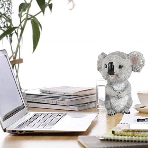 Koala Eyeglass Holder Stand for Office Desk Home Decor | Cute resin animal display stand, holds glasses/sunglasses securely, home office desk decor, funny gift for glasses wearers