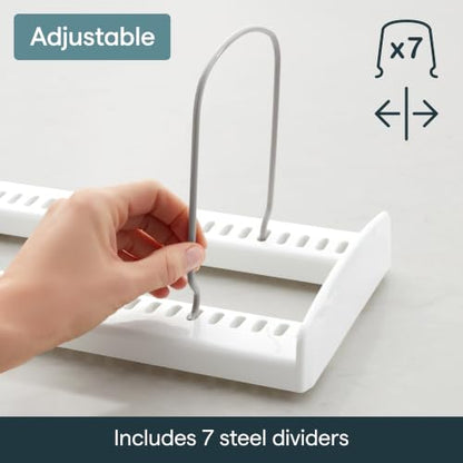 YouCopia StoreMore Bakeware Rack, Adjustable Dividers, Baking Pan Organizer