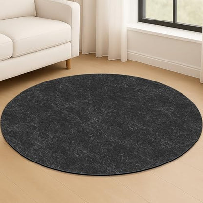 Deep Dream Dual Surface 8' Round Rug Pad, Waterproof 1/4" Thick Felt + Rubber Backing, Non Slip Round Carpet Gripper for Area Rugs, Protective Cushioned Pads for All Floors