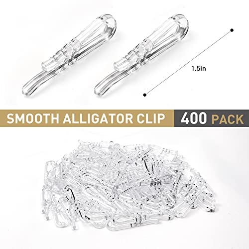 Thickened Fabric Organizer Boards for Books, Comics & Magazines - 100 PCS of 7.5 * 10.5 Inch Comic Book & Magazine Backing Boards with U Shape Plastic Alligator Clips (400PCS)
