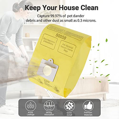 Vacuum Cleaner Bags Fit for Kenmore Canister Type C/Q 50555 50557 50558 and Type C-5, 10PCs By Improvedhand