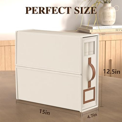 4 Pack Foldable Bed Sheets Set Organizers and Storage(King & Queen Size),Linen Fabric Closet Organizers with Window,Folding Bedding Storage Box for Bedsheets and Pillow Cube Organizer-Beige