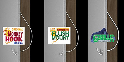 Monkey Hooks Picture Hangers Home and Office Pack, Gorilla Hook, Drywall Hooks for Hanging Pictures, Wall Hooks, Picture Hangers, Picture Hanging Kit, 30 Pc Set