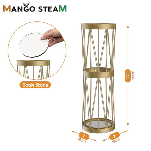 Mango Steam Pluvian Soakstone Umbrella Holder (Tall, Gold)