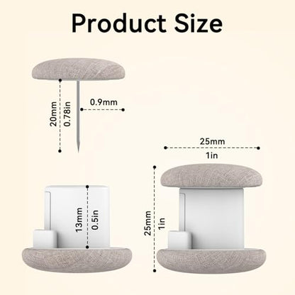Duvet Clips to Hold Comforter Inside 6Pack, Non-Slip Fasteners to Hold Comforter in Place, Prevent Shifting for Bedding Sheets Quilts Blankets, Double-Sided Soft Fabric Pins (Natural)