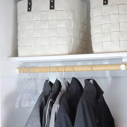 DEILSY™ Clear Plastic Hangers 12 Pack Durable Plastic Shirt Hangers | Versatile clear hangers, plastic hanger with swivel hook, hangers for shirts, dresses, coats, pants and blouses.