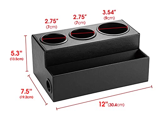 Hair Dryer Holder Hair Tool and Styling Organizer, Bathroom Countertop Blow Dryer Organizer, Vanity Storage Stand for Accessories, Makeup, Toiletries (Black) – MK154C