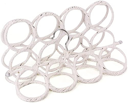 Tosnail Pack of 2 Scarf Hanger Holder Organizer Space Saver for Tie, Belt, Scarves, Socks - White