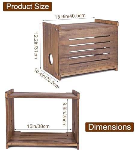 WiFi Box Hider, Router Box Hider, Router Box, WiFi Router Storage Cabinet Wall/Desk Cable Organizer.