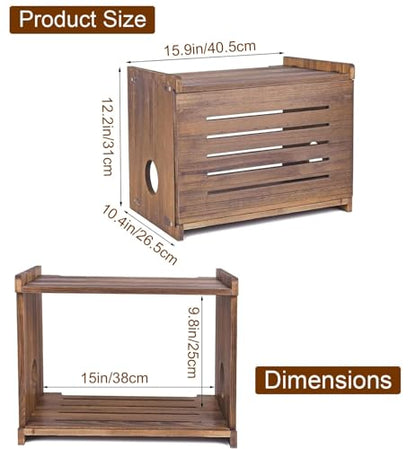 WiFi Box Hider, Router Box Hider, Router Box, WiFi Router Storage Cabinet Wall/Desk Cable Organizer.