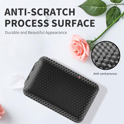Restree Weekly Pill Organizer 8 Compartment, [Triple Seal Magnetic Lock] Travel Pill Case with Labels & Inner Lid, Moisture Proof for Vitamins, Fish Oil, Supplements, Daily Meds – 7+1 Large (Black)