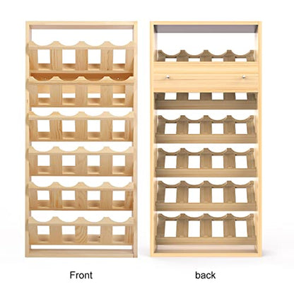 MYOYAY 6-Tier 24 Holes Spray Paint Can Rack, Wall Mount Storage Holder | Spray Bottle Organizer for Garage, Workshop & Craft Room, Space-Saving Paint Can Storage Rack with Easy Access Display