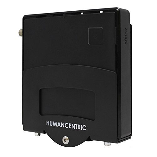 HumanCentric Cable Box & Modem Mount, Adjustable Wall Mount | Small Devices | For small & Narrow Devices, Cable Boxes, Modems, DVD Players, Streaming Media Devices, Mount Behind the TV, Hardware Included