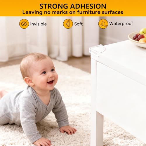 8pcs Corner Protectors, Corner Protector to Cover Sharp Furniture | Clear Furniture Corner Guards & Edge Safe Anti-Collision Bumpers, Suitable for Table Corner Cabinet Corner Window Corner