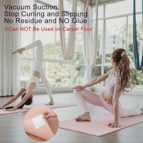 Anti Slip Carpet Grips 8 Pcs Vacuum Technology Carpet Gripper for Hardwood Floors Anti Curling Rug Pad Grippers Washable Keep Corners Flat