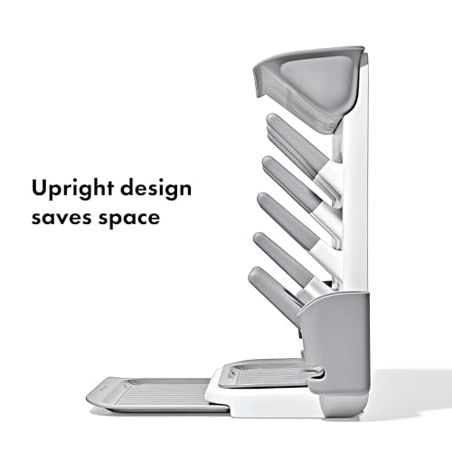 OXO Tot Expandable Baby Bottle Drying Rack, Space-Saving