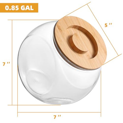 Laundry Pod Container,Dryer Ball Holder Dispenser,Laundry Room Organization | 0.85 Gal Plastic Dishwasher Pod Dispenser,Fabric Softener Dispenser Ball