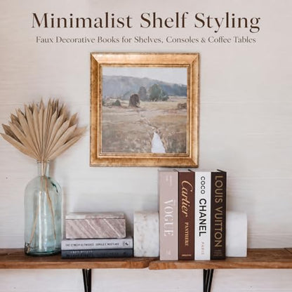 4-7 Pieces Fashion Decorations Book Set. Premium Aesthetic Faux Books for Room Decor. (4)