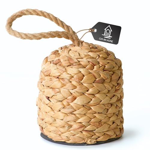 4.4lb Water Hyacinth Door Stop, Door Stopper for B... (Natural | Water Hyacinth)