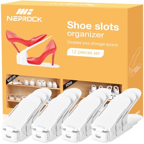 Shoes Slots Organizer for Closet, Shoe Rack Organi...