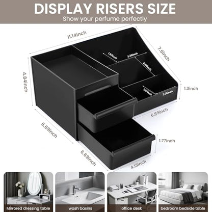 Cologne Organizer for Men,Cologne Stand,Bathroom Organizer,Mens Room Decor | Cologne Organizer,Dresser & Desk Storage, Bathroom Organizers and Storage,Perfume Tray,Men Accessories,Gifts for Men