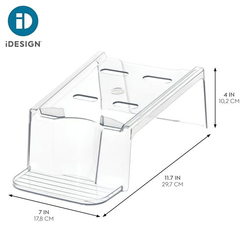 iDesign Laundry Detergent Holder, Clear | Liquid Detergent Stand, Laundry Room Organization