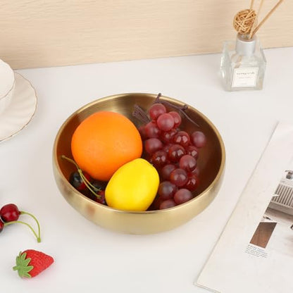 7.4 Inch Key Bowl for Entryway Table,Gold Decorative Bowl for Keys | Catch All Bowl Gold Decorative Bowl for Kitchen Counter, Coffee Table