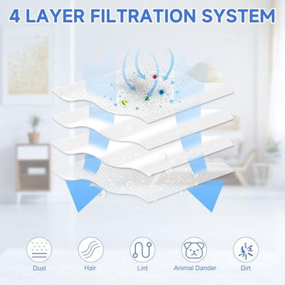 16 Pack Q7 Q5 Q10 S5 Plus Dust Bag for Roborock Q7 M5+, Q10 S5+, Q5 Max+ | Q10 X5+, S8+, S8 Pro Ultra, Q7 Max+/Max, Q8 Max+, S7 Pro Ultra, Q5, Q5+, Q7, S7 MaxV Ultra Robot Vacuum, 3.5L Large Capacity