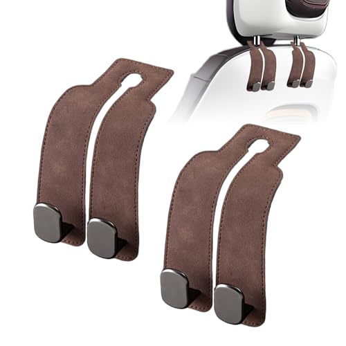 Car Purse Hook Purse Hook for Car Seats Headrest C... (Brown | Nylon)