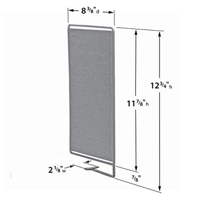 LYNK PROFESSIONAL® HOME™ Shelf Dividers - Linen Closet Organizers and Storage - Linen Storage - Closet Organization - Towel Organizer for Closet (Set of 2) - Platinum