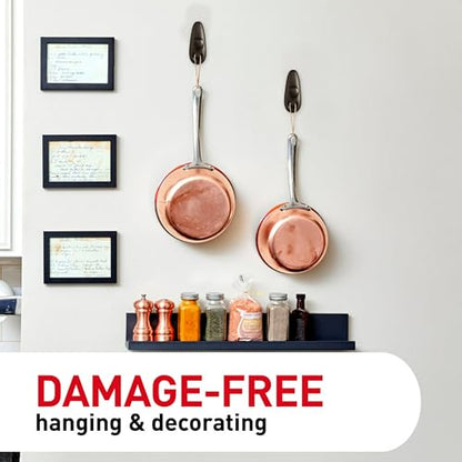 Command Forever Classic Large Metal Hooks, Damage Free Decorating, 2 Hooks | Adhesvie Metal Hooks For Damage Free Hanging, Good For Dorm Rooms, Rentals And Apartments, Removes Cleanly
