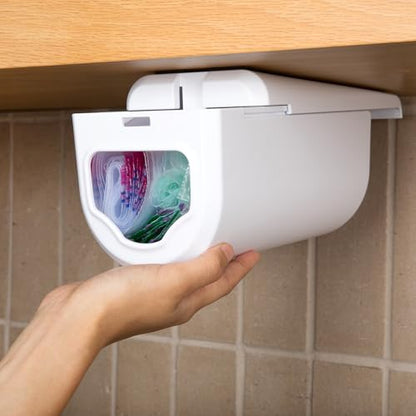 Under Cabinet Sandwich Bag Holder & Dispenser | Front-access Pull Dispensing, Plastic Bag Holder, Sandwich Bag Organizer, Baggie Holders and Organizers, Under Shelf Storage