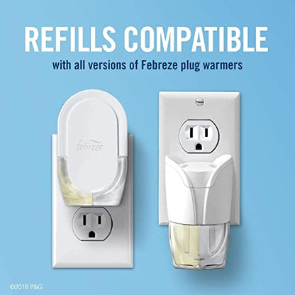 Febreze Plug In Air Freshener, Odor-Fighting Scented Oil Warmer Device, Air Fresheners for Home and Bathroom and Kitchen, 1 Count