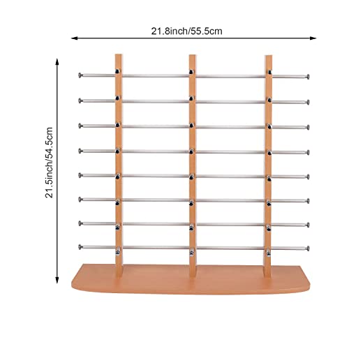 Polmart Sunglass / Eyewears Display Stand,Maple (Triple-Tower, 24-Pair Capacity)