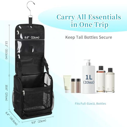 Mesh Shower Caddy Portable, Toiletry Bags for Travel, Hanging Shower Organizer Tote Bag for College Dorm Students Girls Boys, Dry and Wet Separation with Metal Hook