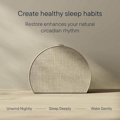 Hatch Restore 3 | Sunrise Alarm Clock, Smart Light, Sleep Audio (Putty)