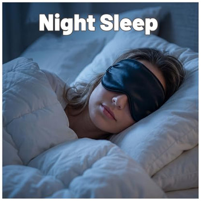 20 Pack Sleep Mask Blackout Imitation Silk Sleep Mask Eye with Adjustable Strap Sleeping Cover Eye Cover Blindfold Eyes with Bag for Women Men Travel Gift Back and Side Sleeper