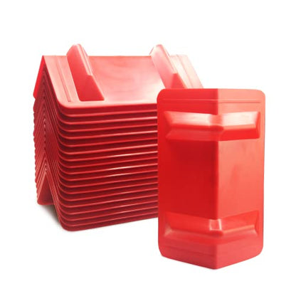 ENJ 20 Pack Flatbed Edge Protectors for Cargo Loads Corner Protectors Flatbed Used Together with Webbing to Protect Cargo, Red | Corner Protectors Flatbed Used Together with Webbing to Protect Cargo, Red