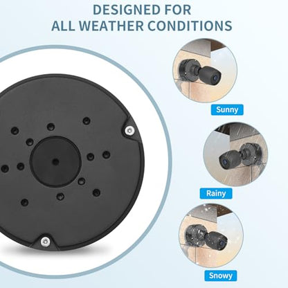 Junction Box Mount Compatible with Ubiquiti Camera Metal Junction Box Accessories for Unifi Dome Turret Bullet Cameras (G3,G4,G5, G6, AI,Pro)
