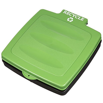 Portable Trash Bag Holder – Collapsible 13-Gallon Garbage Bin for Indoor/Outdoor Use, Camping, Recycling, and Parties – Durable Plastic Trash Can by Wakeman Outdoors (Green)