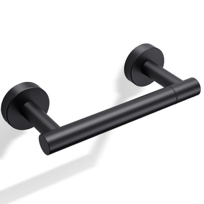 Day Moon™ Matte Black Toilet Paper Holder Wall Mount - Pivoting Modern Roll Holder for Bathroom