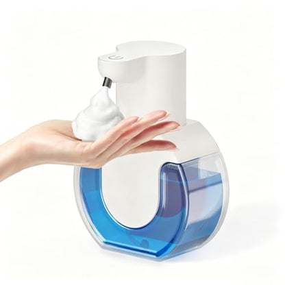 Automatic Soap Dispenser Touchless,Rechargeable Foaming Soap Dispenser,15oz/420ml Smart Hand Soap Dispensers,4-Level Adjustable,Wall Mount for Bathroom Kitchen Dish Soap,Hands-Free