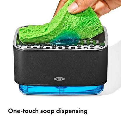 OXO Good Grips Soap Dispensing Sponge Holder - Black